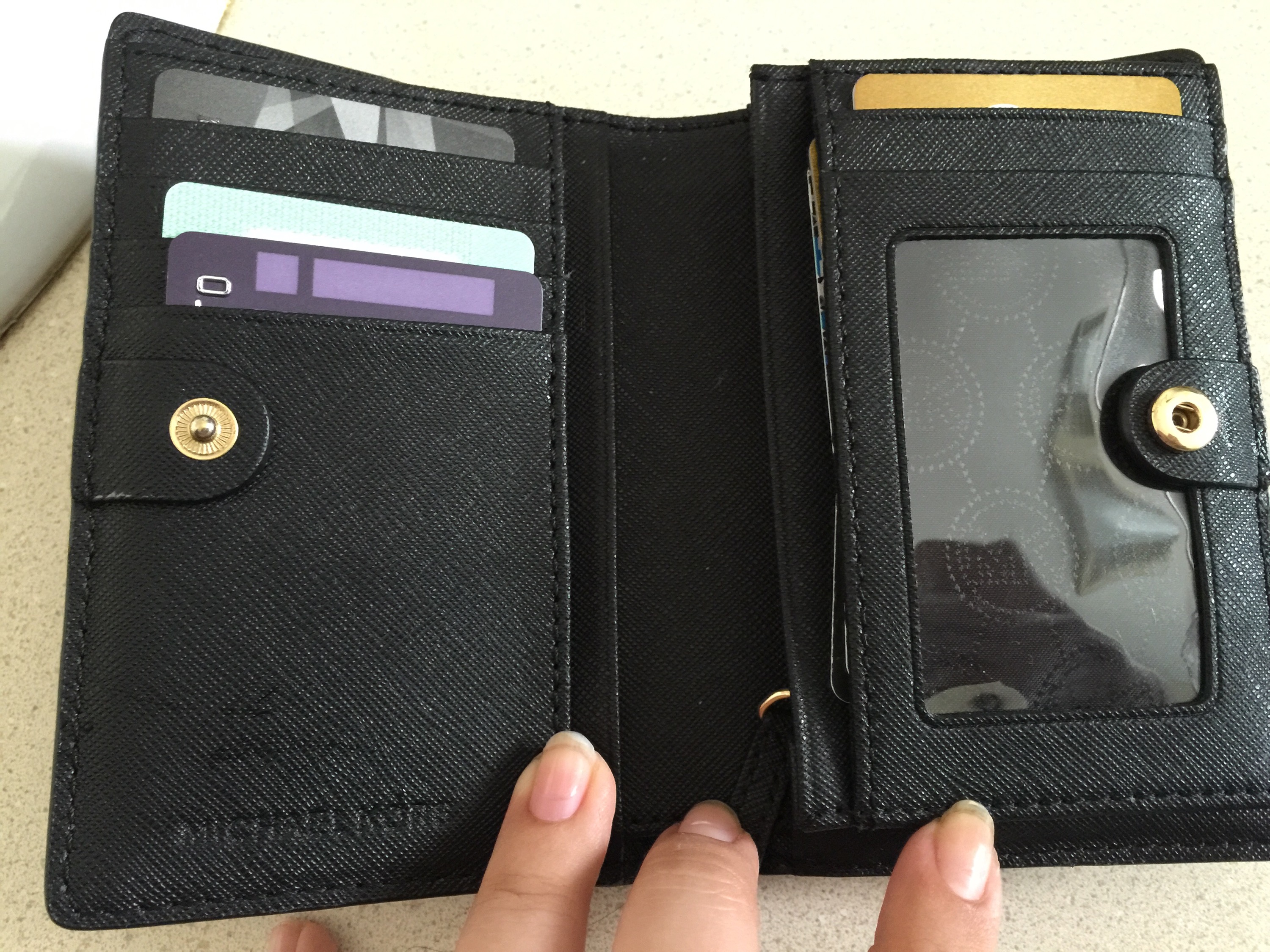 medium logo slim wallet